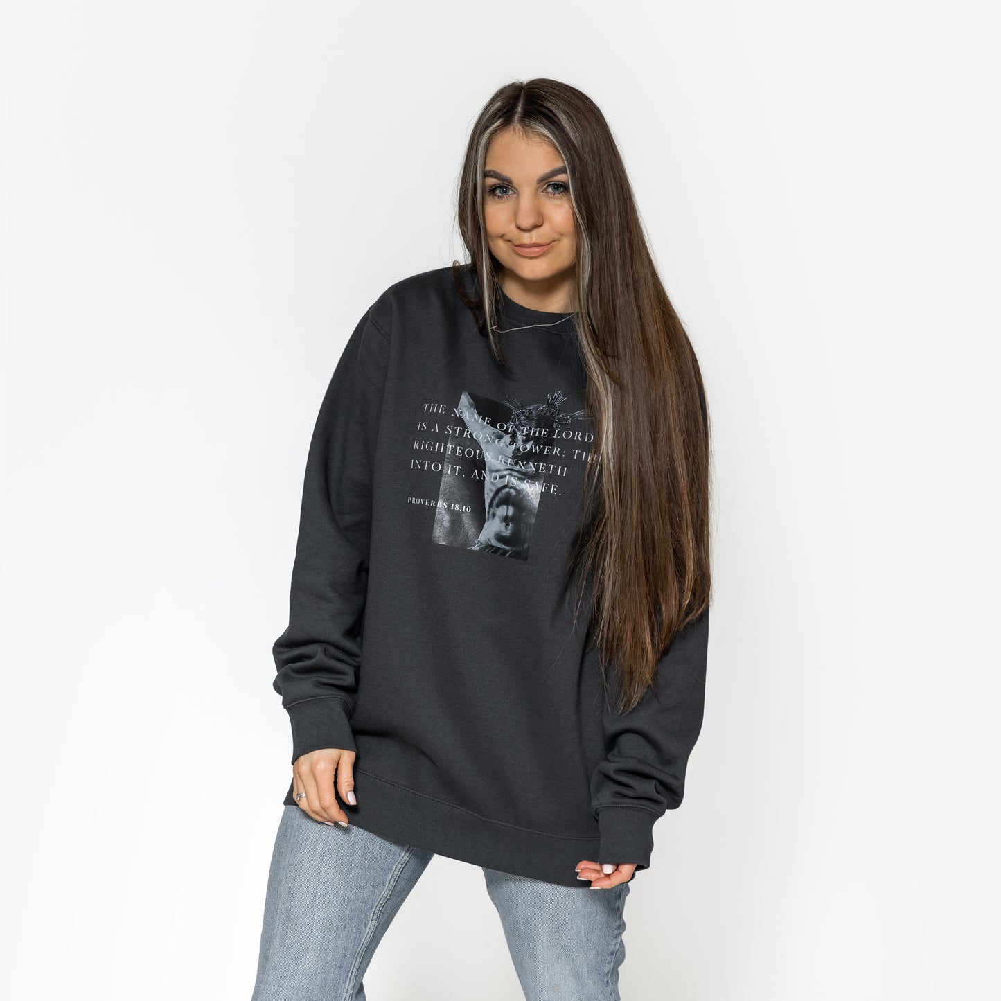 Sweatshirt «Jesus Christ» / charcoal
