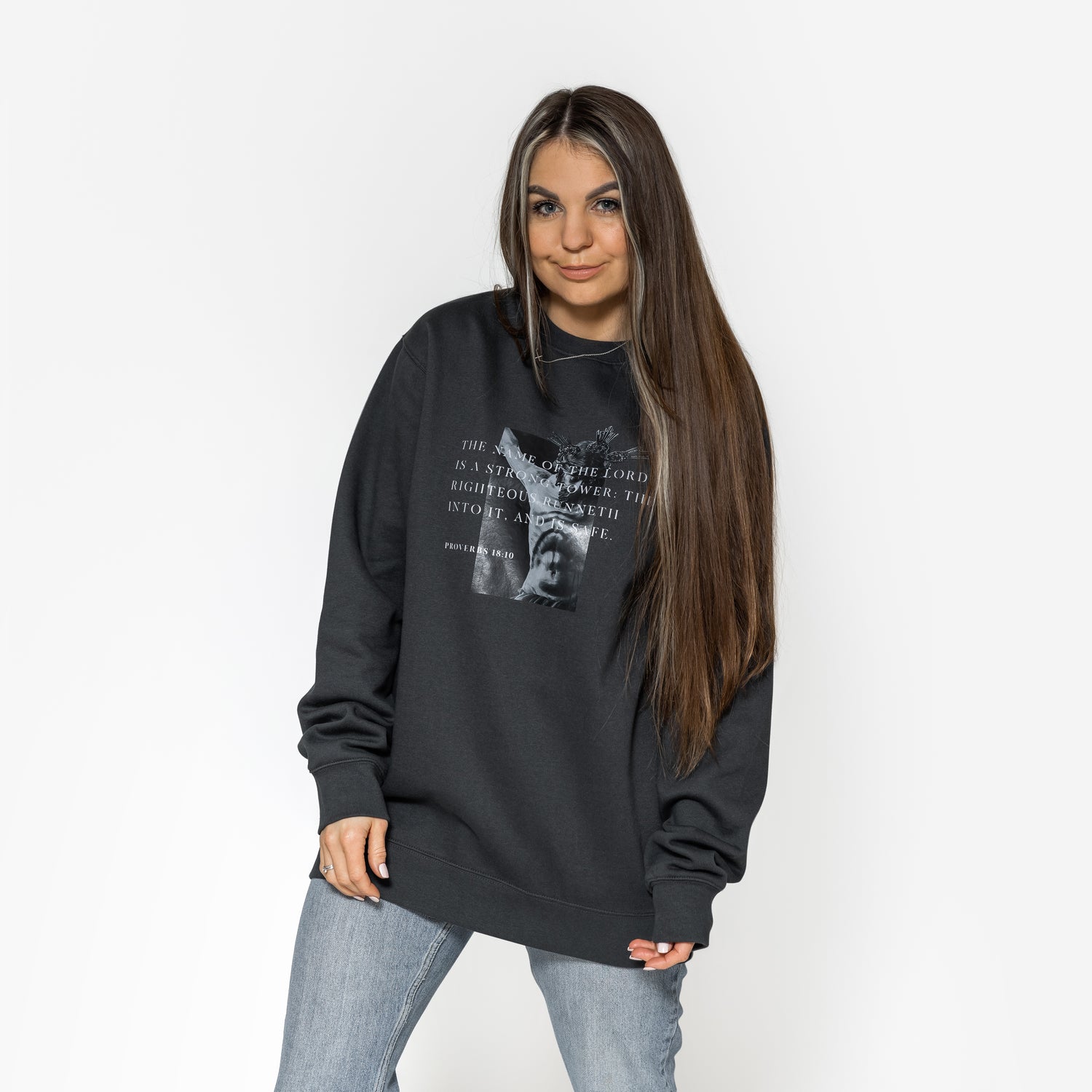 Sweatshirt «Jesus Christ» / charcoal