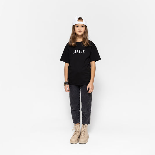 Kid T-shirt «Jesus» / black