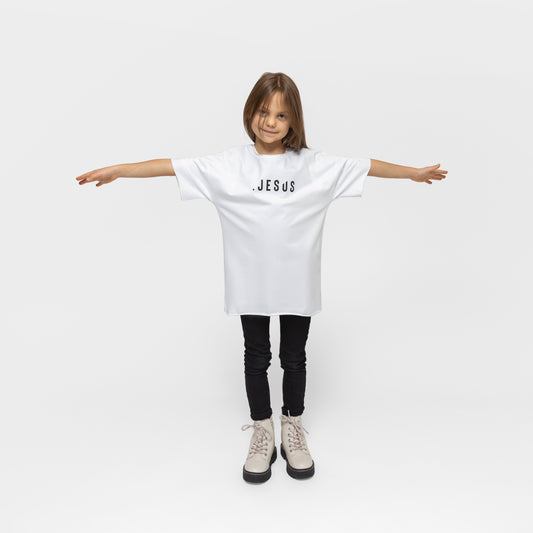 Kid T-shirt «Jesus» / white
