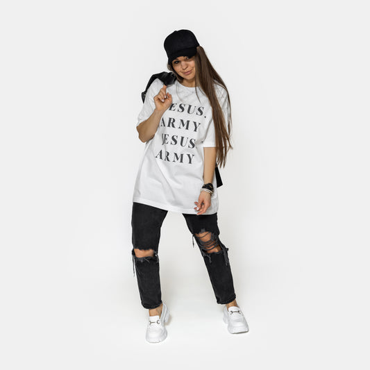 T-shirt «Jesus Army» / white
