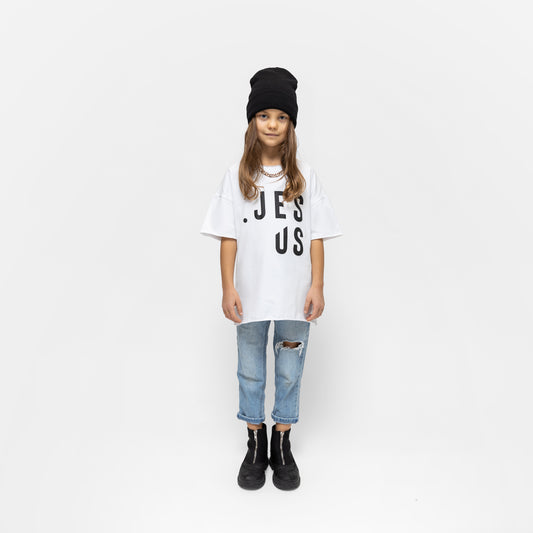 Kid T-shirt «Great Jesus» / white