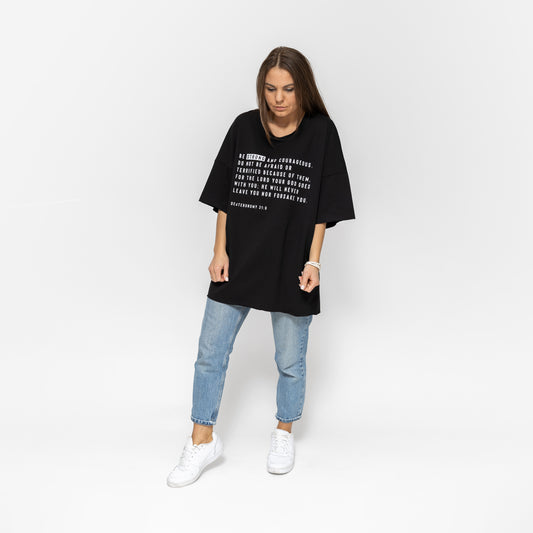 T-shirt «Great Deut 31:6» / black